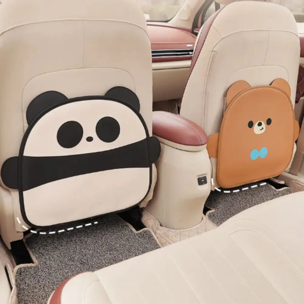 Waterproof Anti-child-kick Pad Cartoon Design Leather Protective Auto Zpaxo