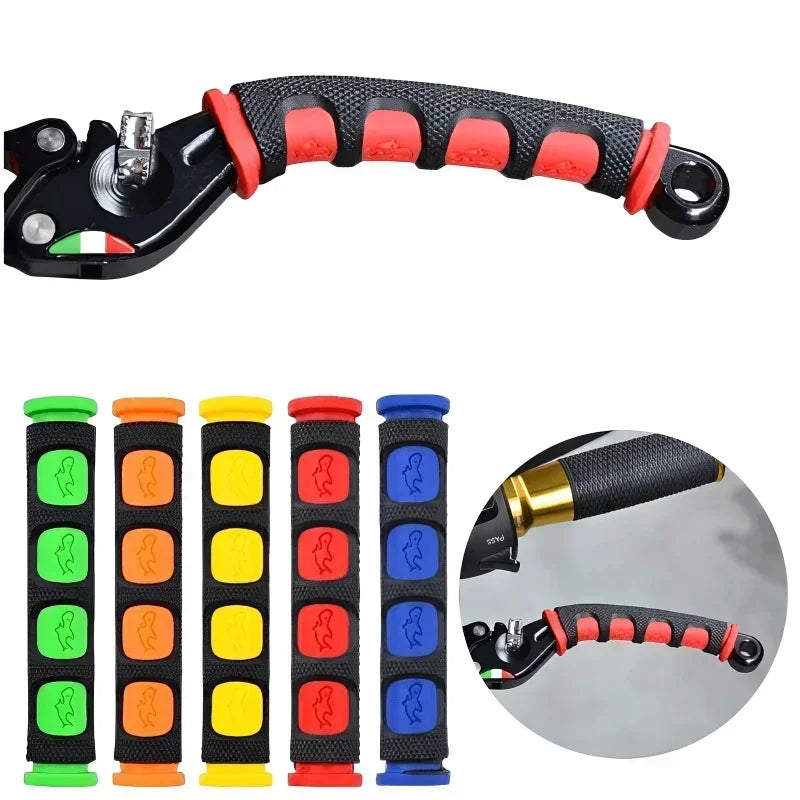 1 Pair Anti-Slip Gel Sleeve Motorcycle Brake Handle Protection Cover for Mountain Road Bike Lever Safety Accessory Zpaxo
