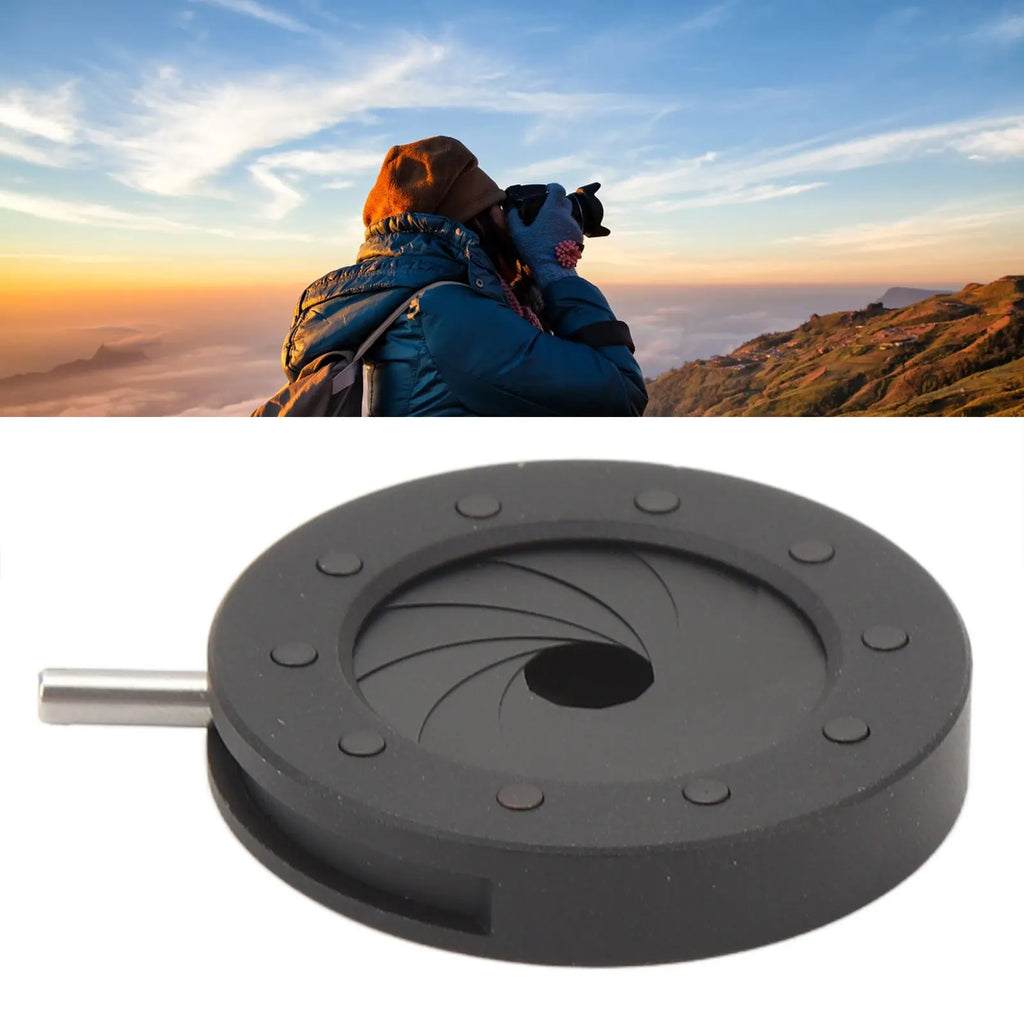 Aperture Diaphragm Adapter 10 Blade Aluminum Alloy Optical Diaphragm Manual Adjustable Easy Installation for Microscope