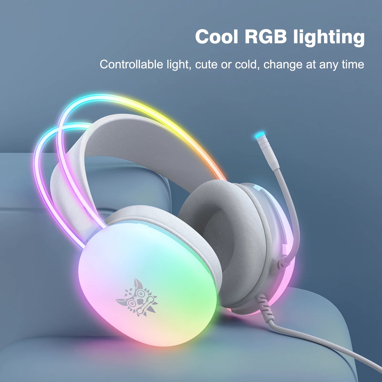 AyeBeau RGB Wired Gaming Headset with Mic – PC, Phone & Console Gaming Headset Zpaxo