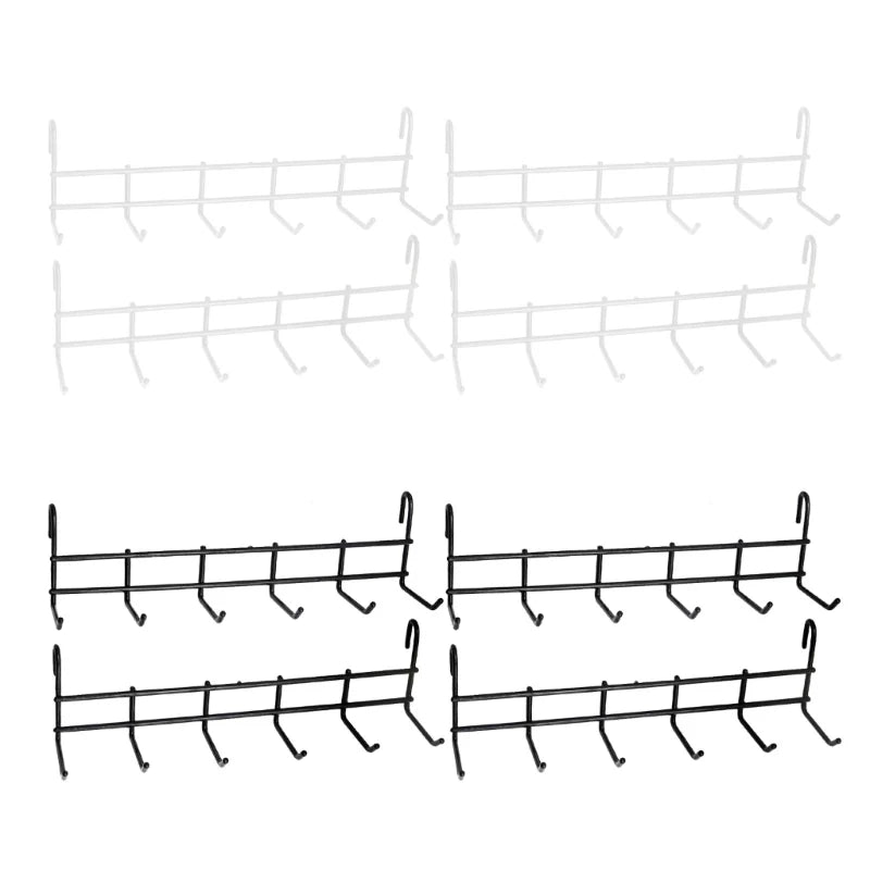 Sturdy Iron Mesh Basket Hook Flexible Spacing 4 Custom Storage