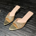 Sandals Women's Summer Outfit 2025 Stiletto Heel Pointed Heels Open