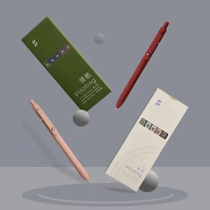 Morandi Gel Pens Soft Touch Quick Dry Smooth Ink Pen Office School Zpaxo