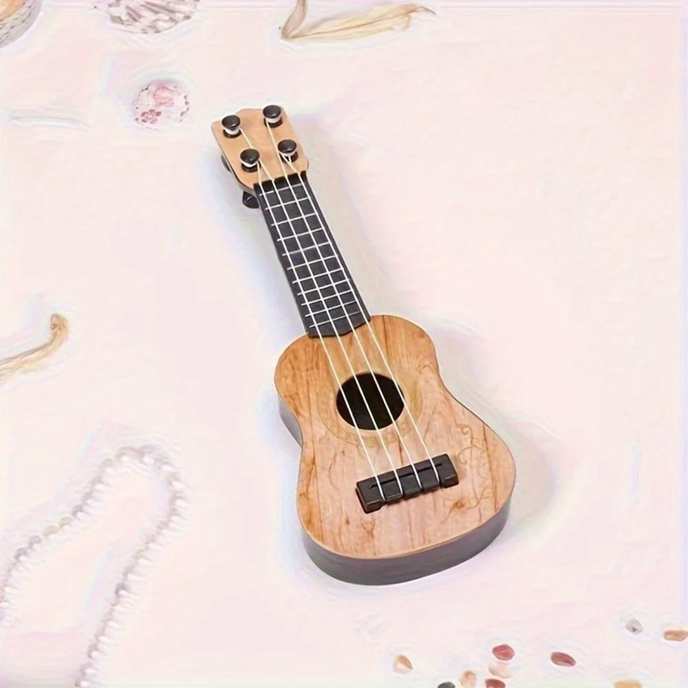Mini Ukulele Guitar Toy Desk Ornament Musical Instrument Kids Zpaxo