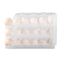 Egg Holder 3-Tier Foldable Automatic Rolling Dispenser Reusable