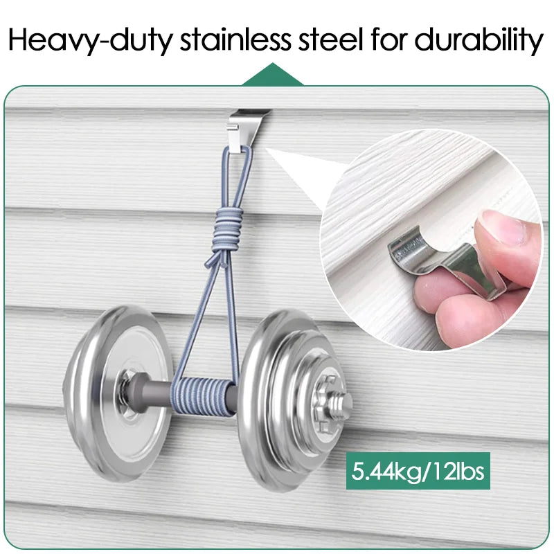 304 Stainless Steel Adjustable Gap Hook No Drill Wall Mount Cabinet