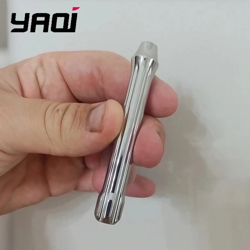 YAQI Tsuka Polished Stainless Steel Men's Safety Razor Handle Safety Razor Handle Zpaxo