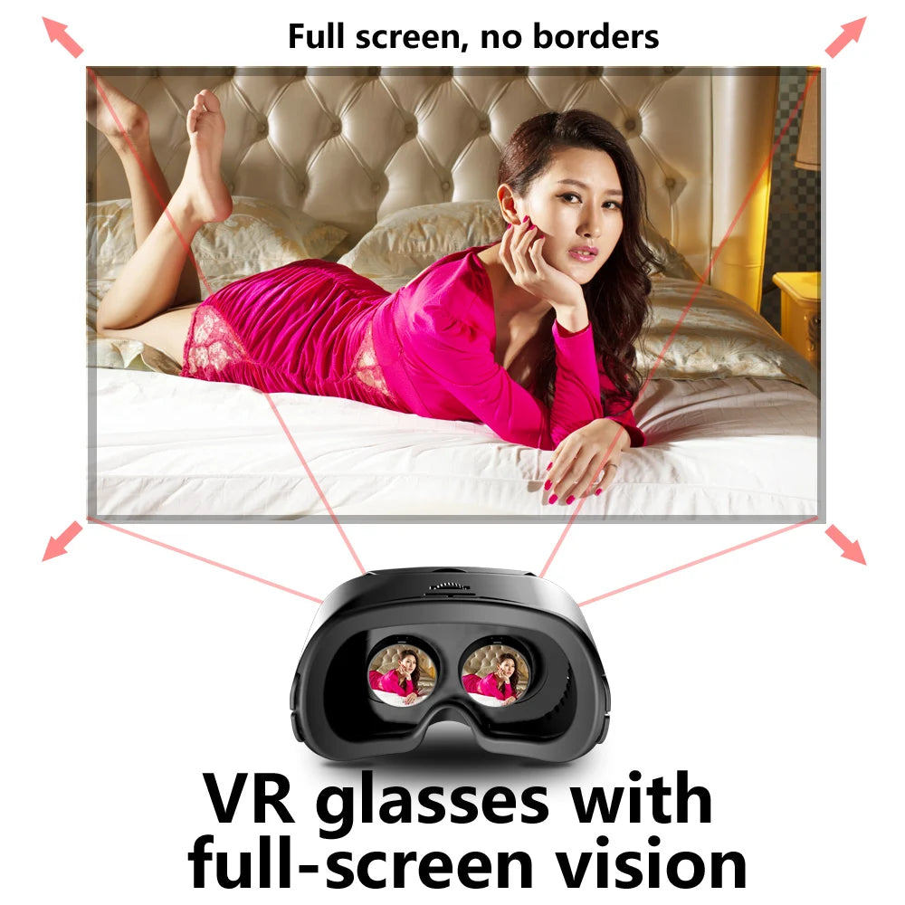 VRG PRO X7 3D VR Headset Goggles – iPhone & Android VR Headset Zpaxo