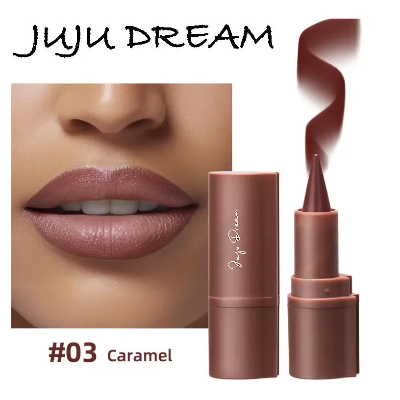 Tapered Gradient Lip Liner Matte Black Brown Velvet Lipstick Zpaxo 03