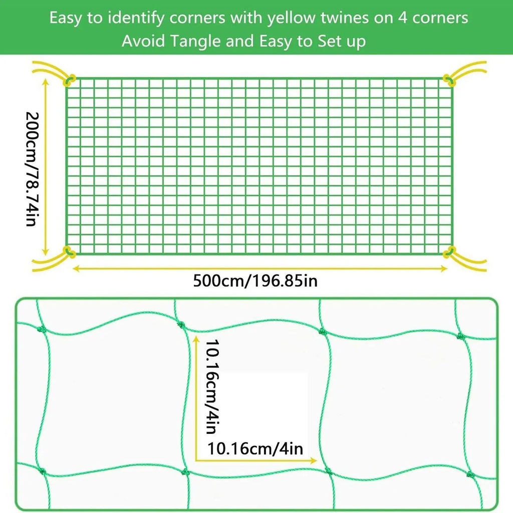 Climbing Plant Trellis Netting 2x5m Climbing Support Gardening Netting Mesh Plant Growing Trellis For Cucumber Tomato Eggplants Zpaxo
