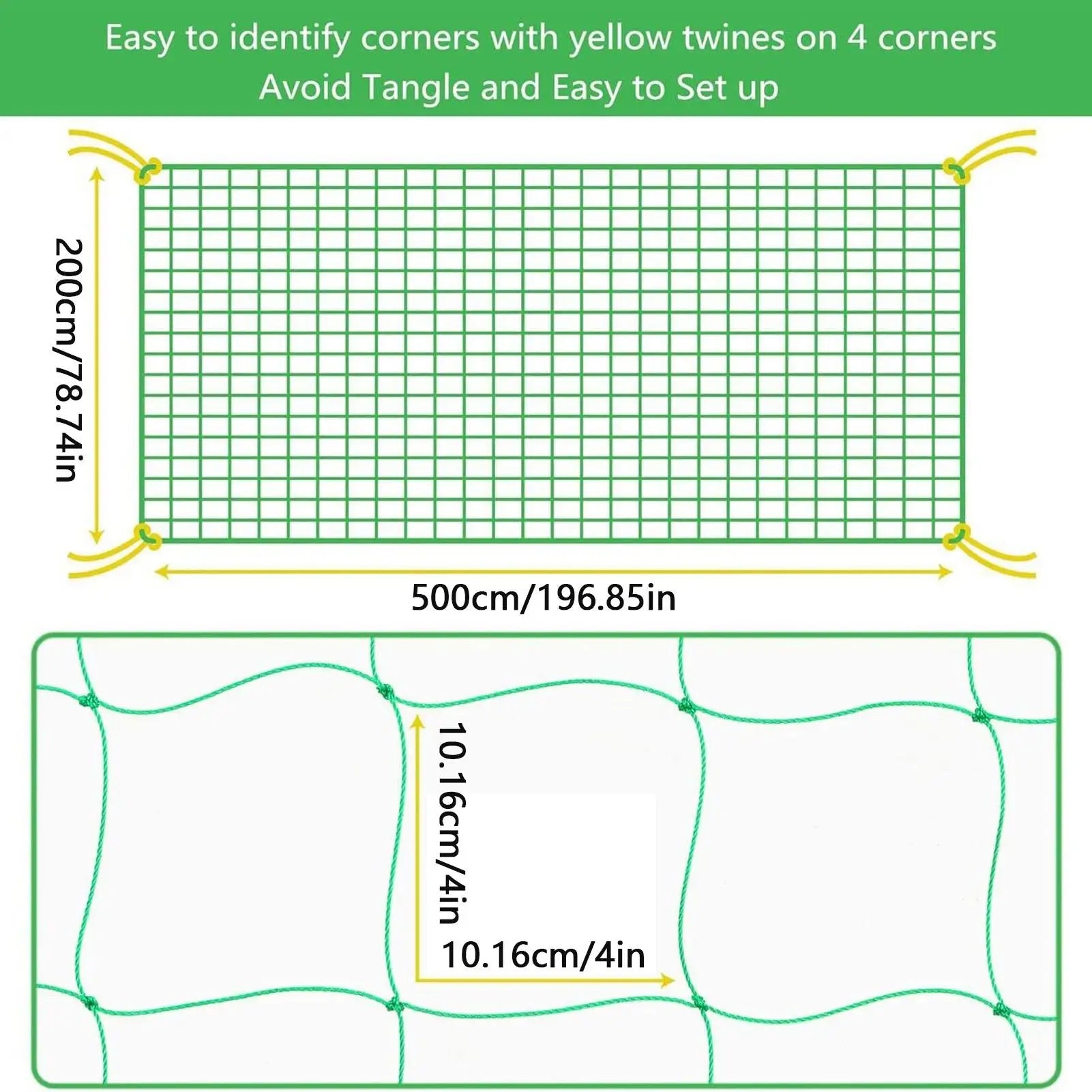 Climbing Plant Trellis Netting 2x5m Climbing Support Gardening Netting Mesh Plant Growing Trellis For Cucumber Tomato Eggplants Zpaxo