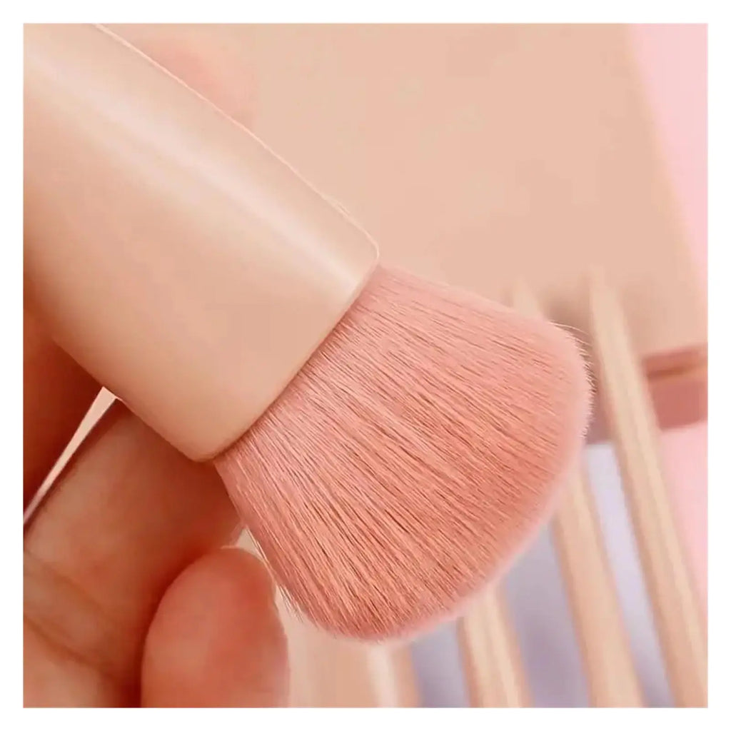 5pcs Mini Travel Size Makeup Brushes Set - Complete Function Cosmetic Brushes Kit with Storage Case And Mirror for On-the-Go App Zpaxo