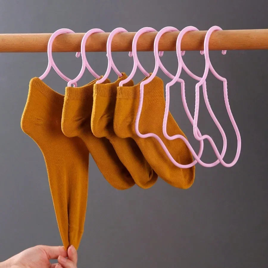 Sock Drying Rack Traceless Anti-drop Plastic Hanger Windproof