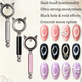 Dual-head Cat Ear Face Hollow Eye Magnet Strong Ring Magnetic Tool Zpaxo 3Pcs Mixed