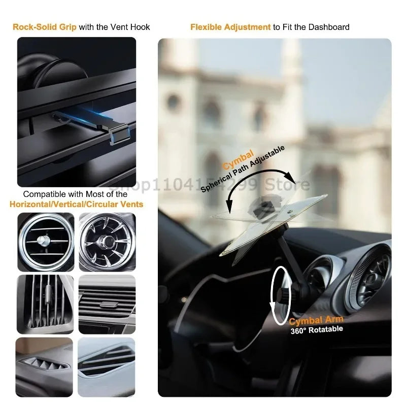 1/2/3PCS Hand-shooting Car Crash Cymbal Universal Auto Air Ventilation Port Clip-On Mini Drum Cymbals for All Types of Vehicles Zpaxo