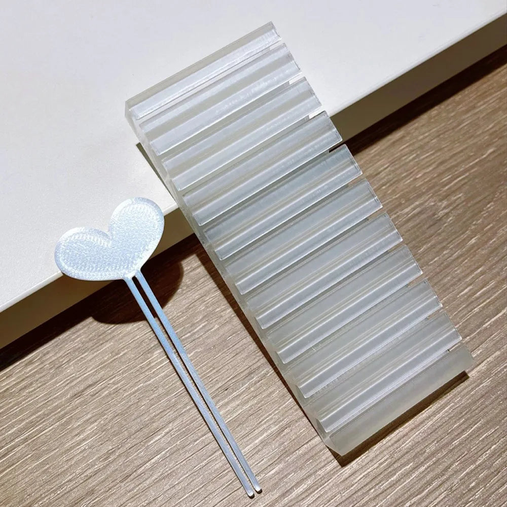 10-Slot Nail Transfer Paper Holder 3D Printed Organizer Box Foil Zpaxo