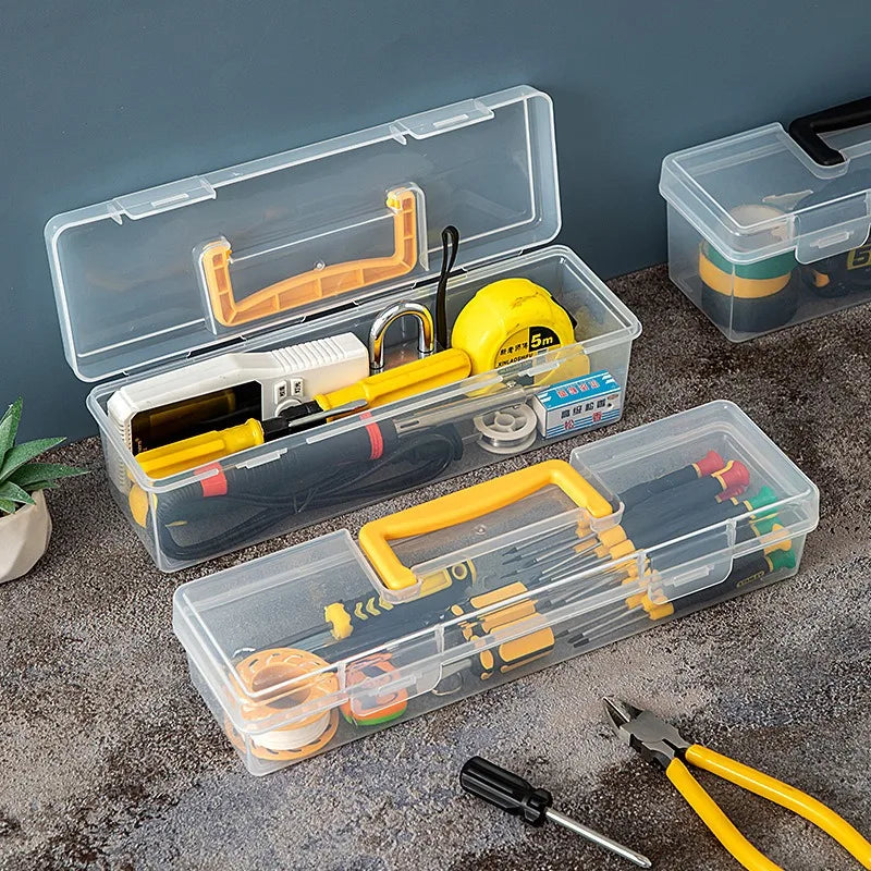 1 Tool Parts Storage Box Multi-compartment Transparent Organizer Home