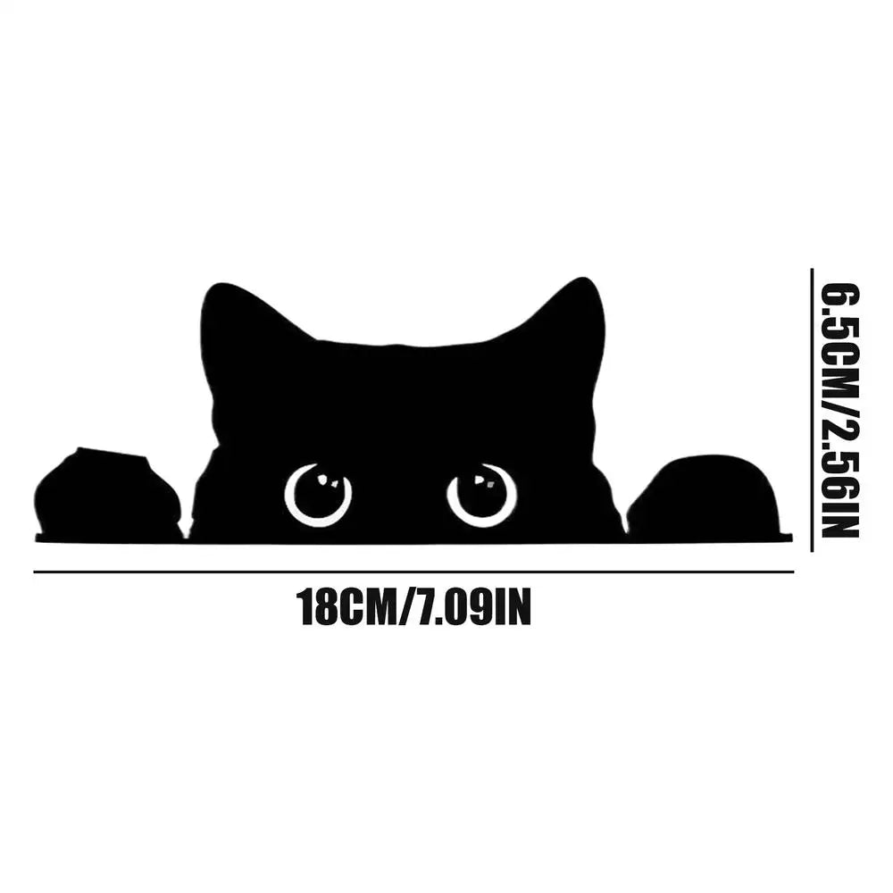 Peeping Cat Car Sticker – Waterproof PVC Vinyl Decal Vinyl Car Decal Zpaxo hollow 1PC
