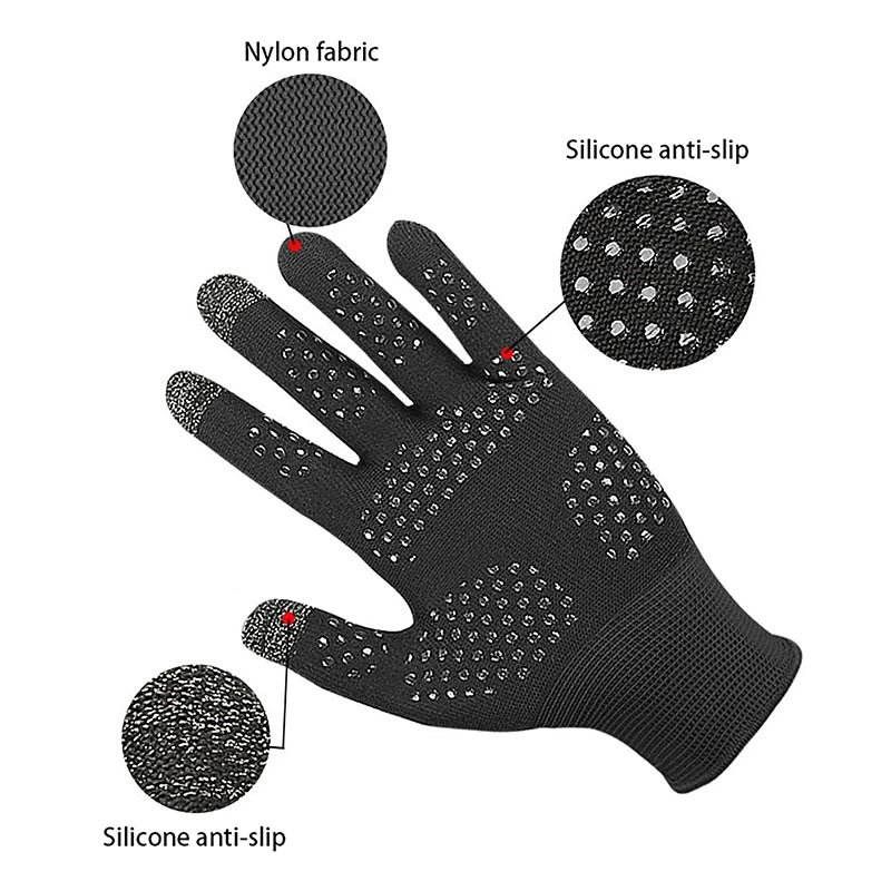 Sports Gloves Winter Touchscreen Compatible Waterproof Anti-slip Zpaxo