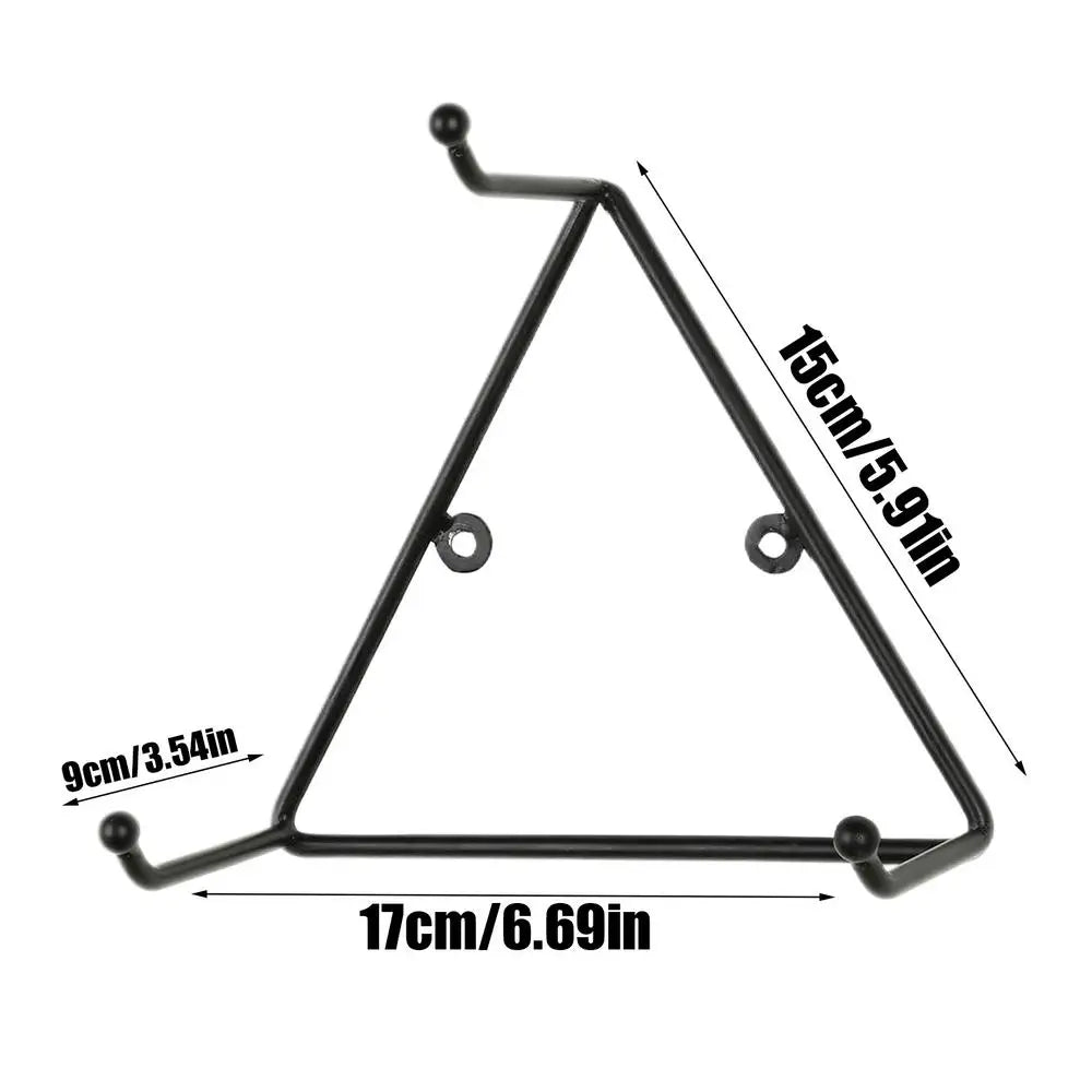 Coffee Mug Wall Rack Matte Metal Triangular Storage Holder Organizer