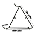 Coffee Mug Wall Rack Matte Metal Triangular Storage Holder Organizer