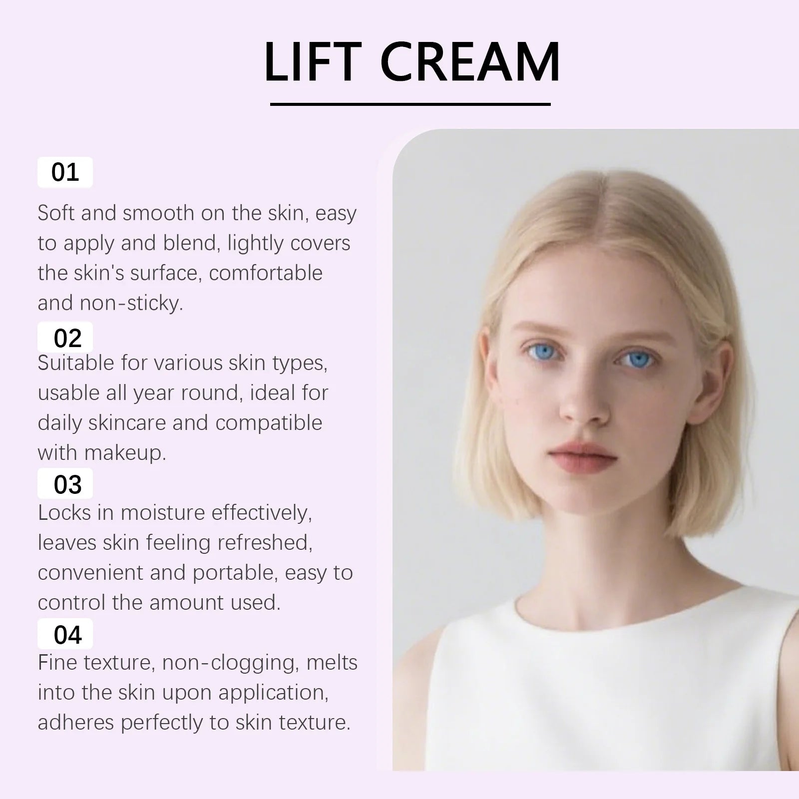 Moisturizing Corrector Cream Firming Brightening Lightweight Deep Hydration Skin Comfort Clear Moist Smooth Daily Skin Care 60g Zpaxo