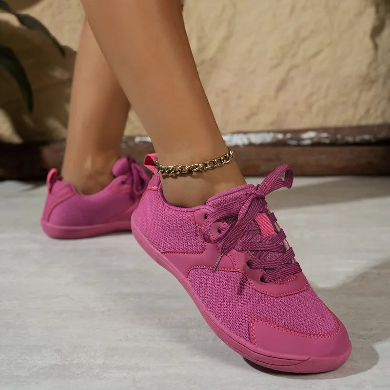 Spring Autumn Women's Solid Mesh Fabric Breathable Sneakers Women Zpaxo