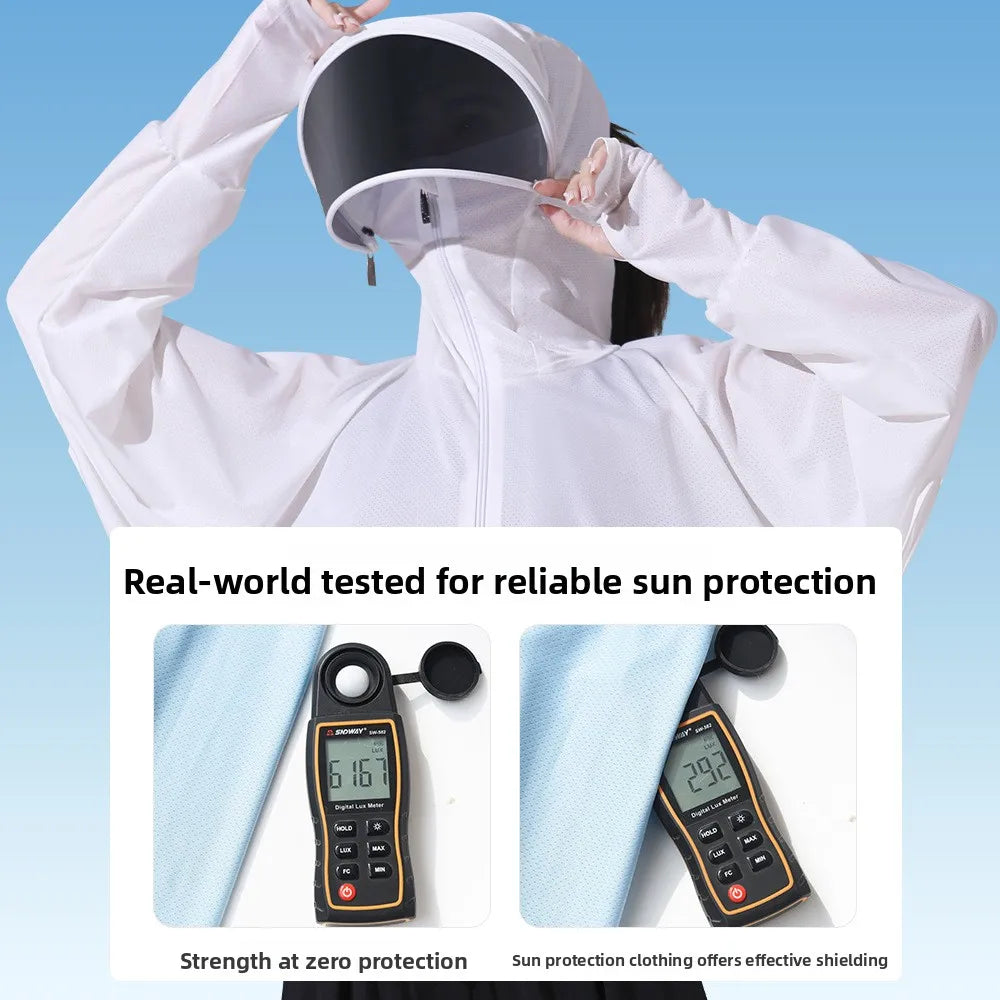 Women's Summer Ice Silk Sun Protection Jacket Lightweight Breathable