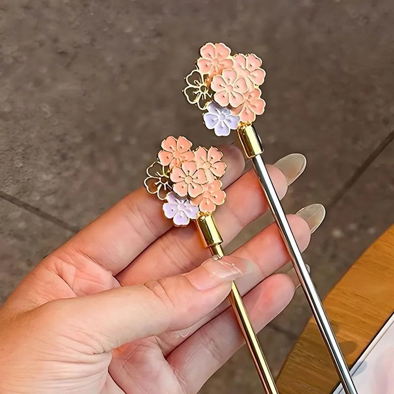 Japanese Cherry Blossom Stainless Steel Long Dessert Spoon Dessert Spoon Zpaxo