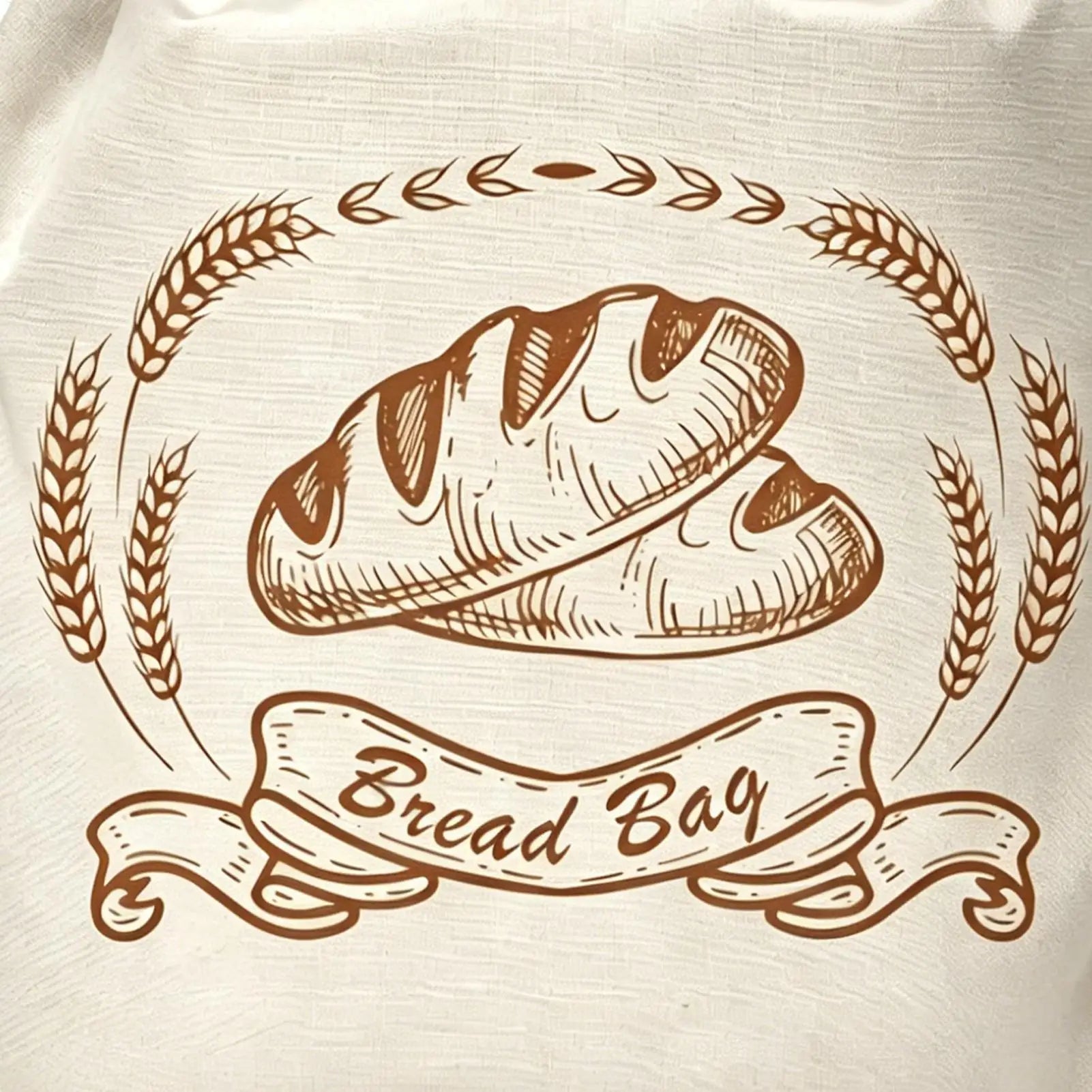 New Reusable Beeswax Bread Bags Beeswax Coated Lock Closure Bread Storage Bags 43x33cm Cotton Fabric Sourdough Bag Freezer Use Zpaxo
