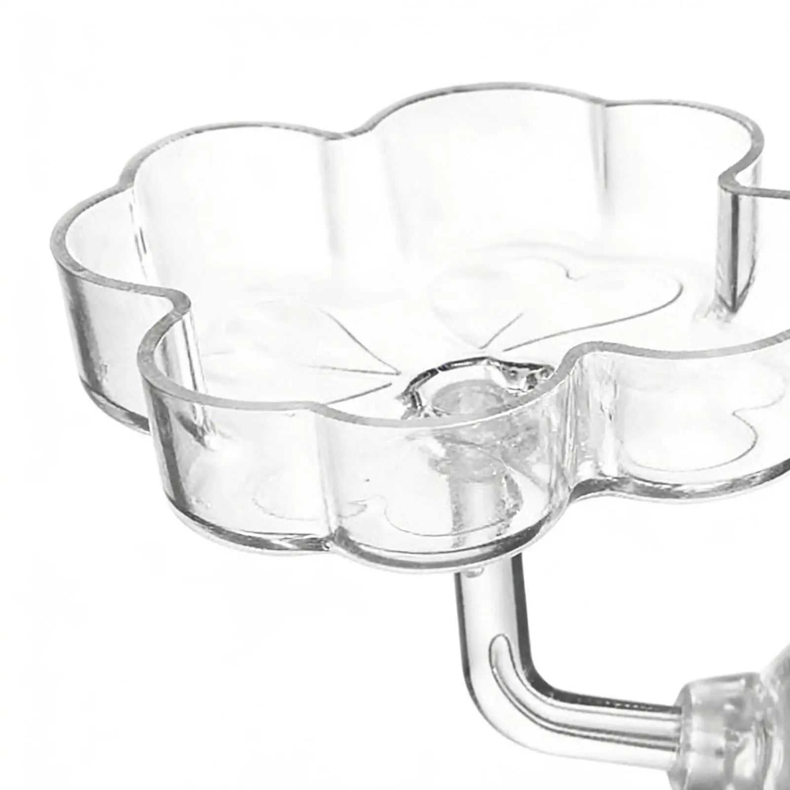 Fish Tank Feeder Aquarium Clear Dish Tray Shrimp Suction Cup Flower Shaped Shrimp Bowl Feeder Tube for Fish Tank Feeder Tray Zpaxo