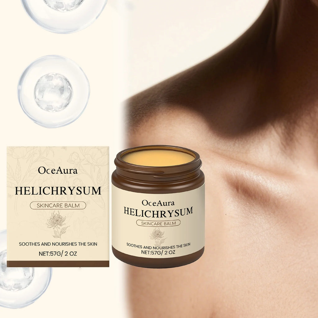 Helichrysum Soothing Skin Balm 57g Sensitive Skin Moisturizer for Face & Body Deep Hydration Cream with Glycerin Dry Skin Remedy Zpaxo