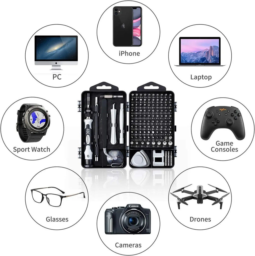 Precision Screwdriver Set,115/122/138 in 1 Computer Screwdriver Kit,Electronics Tool Kit for Tablet,iPhone, PS4 Repair Zpaxo