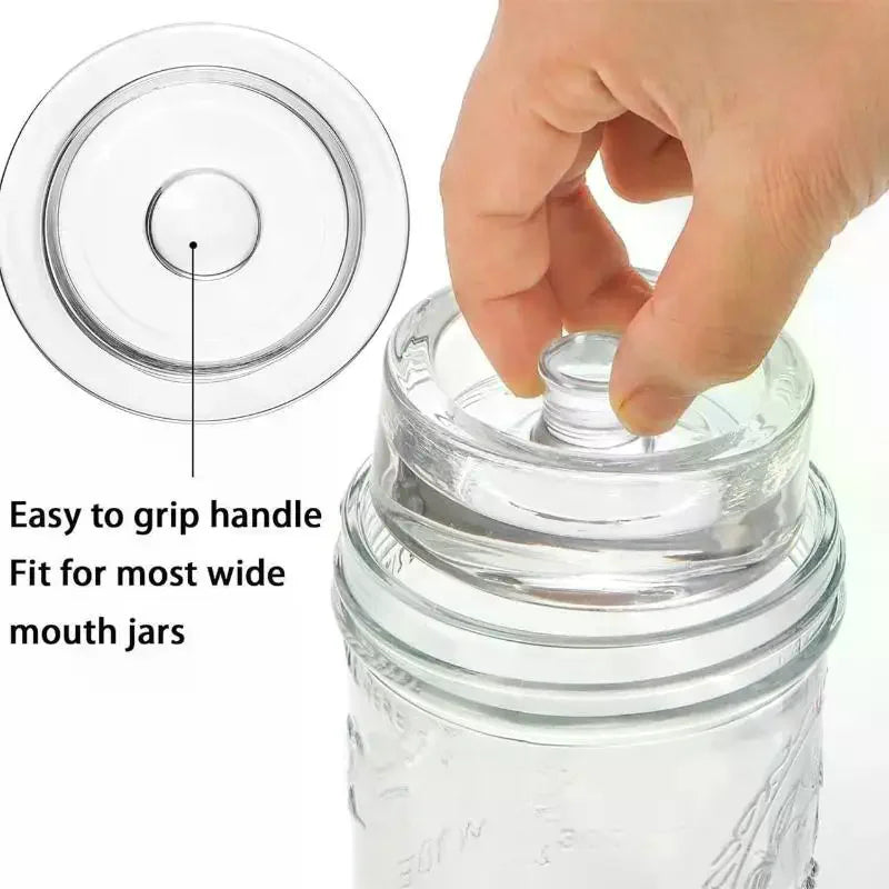 Reusable Glass Fermentation Jar Lid – Airtight Canning Cover Fermentation Jar Lid Zpaxo
