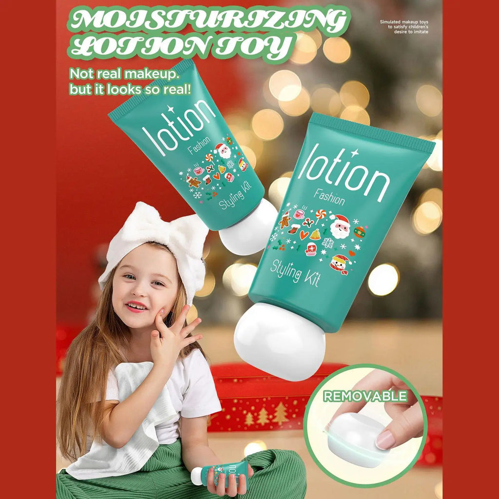 Toddler Pretend Makeup Kids Fake Christmas Cosmetic Set Realistic Toddler Pretend Play Makeup Kit For Birthday Christmas Zpaxo