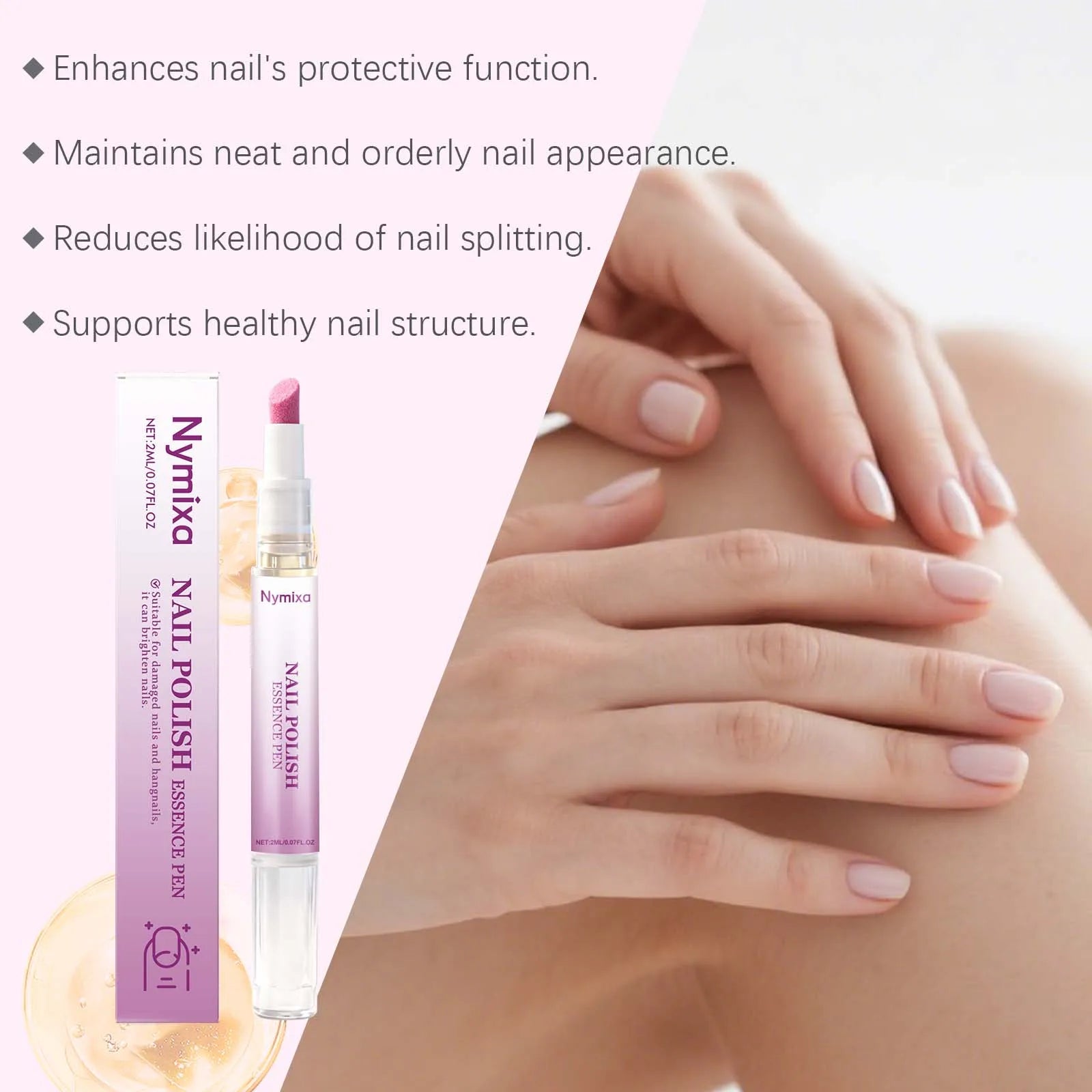 Cuticle Oil Pen Nail Cuticle Care Moisturizing Anti Hangnail Fast Absorb No Residue Soft Smooth Nails Daily Manicure Tool Zpaxo