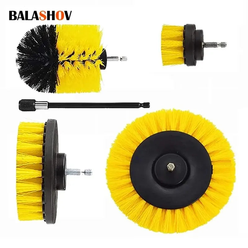 22 /3Pcs Electric Drill-Brush Kit Power Scrubber Brush For Carpet Bathroom Surface Tub Furniture Shower Tile Tires Cleaning Tool Zpaxo