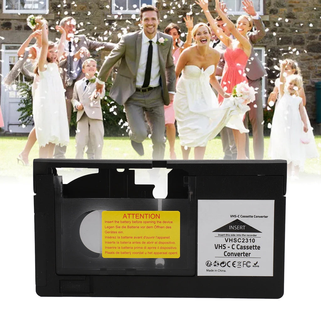 Camcorders Cassette Adapter Easy Simple Converter Battery Operated S