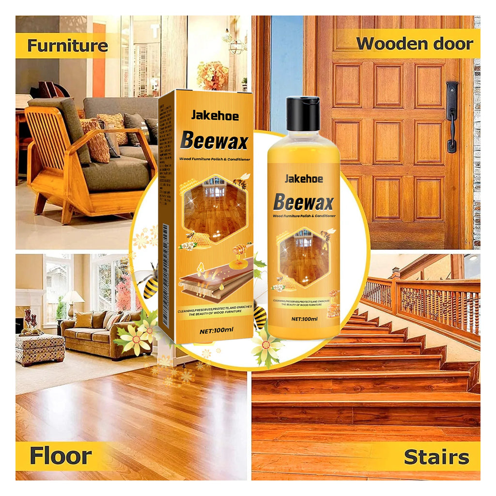 Beeswax Wood Floor Cleaner & Polish – Shine, Protect & Clean Wood Floor Polish Zpaxo