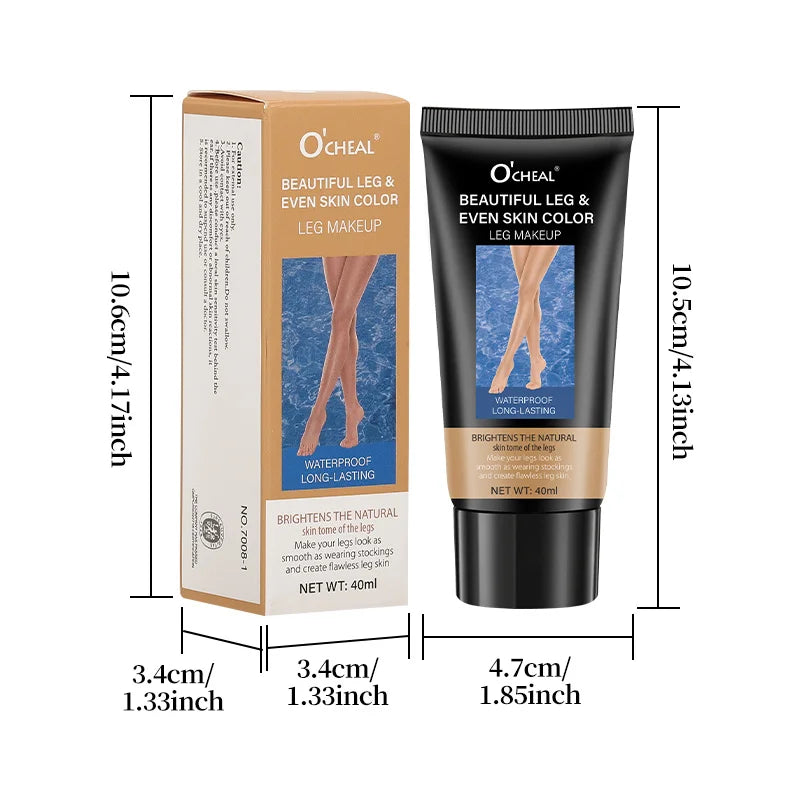 Concealer Leg Cream Waterproof Even Skin Tone Beauty Cream Stockings Cream Leg Care Moisturizer Zpaxo