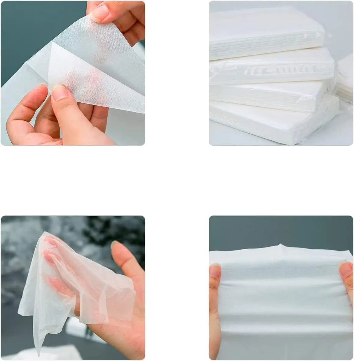 Car Tissue Refill Packs – 50 Sheets Soft Travel Facial Tissues