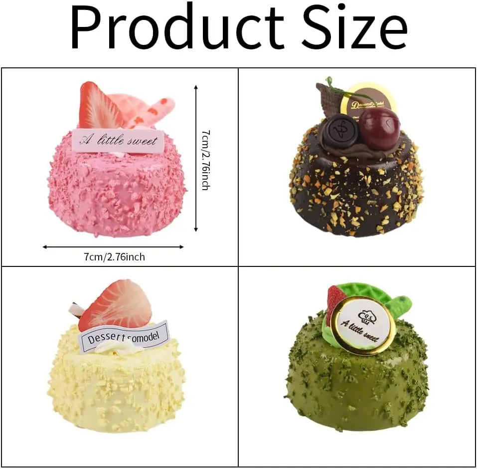 Artificial Cake Prop Mini Chocolate Model Simulated Dessert