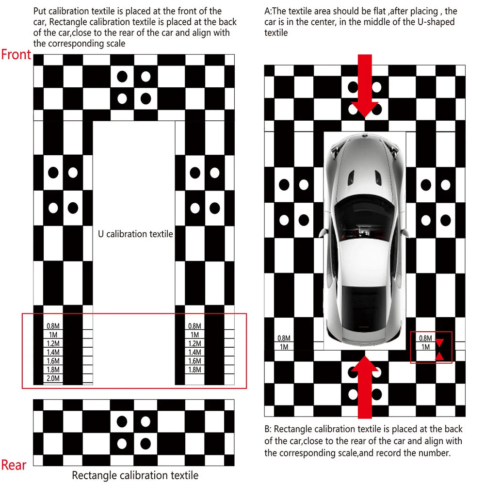 Automatic Completion Calibration Cloth Car 360 Panoramic Image System