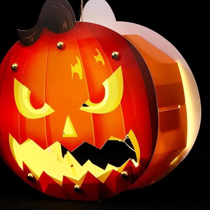 Halloween Pumpkin Lantern DIY Glowing Craft Kids Preschool Classroom