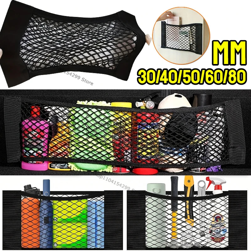 Wall Kitchen Cabinet Door Storage Bags Mesh Garbage Bag Plastic Shopping Bags Dispenser Sundries Bag Net Car Trunk Organizer Bag Zpaxo