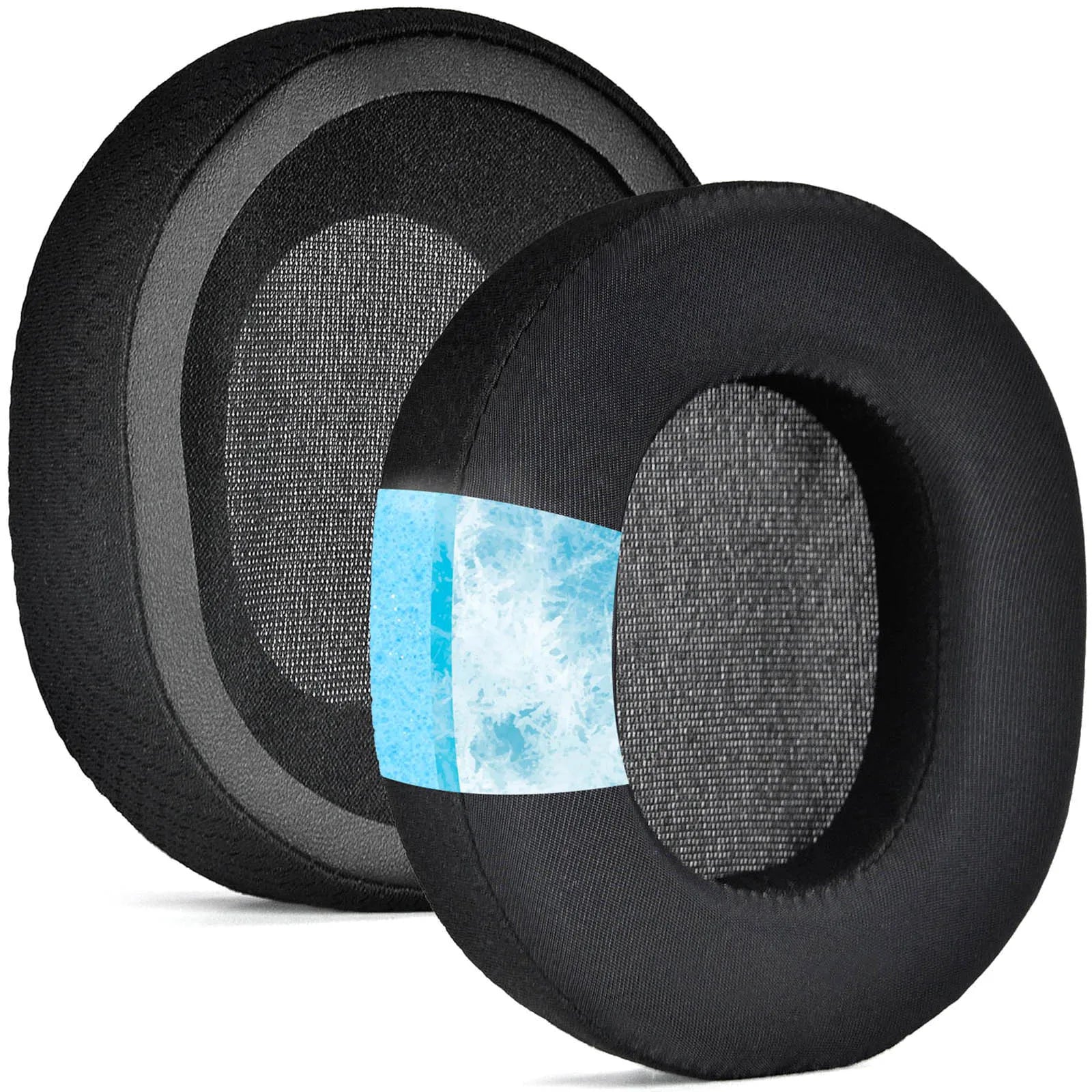1 Pair Cooling Earpads Headphone Cushion Cover Ice Sensing Gel