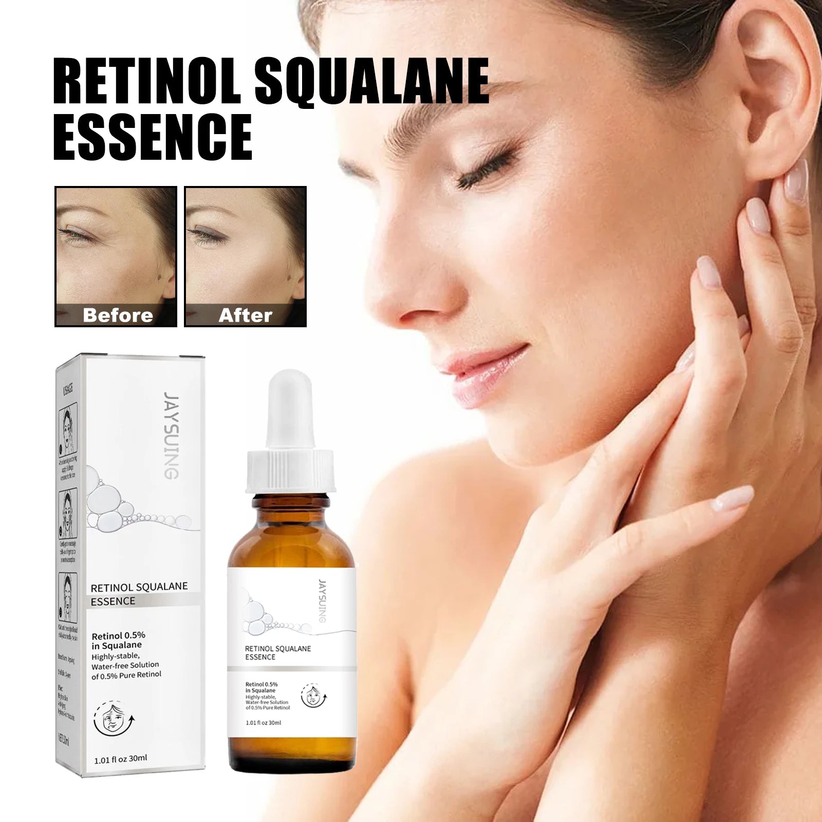 Retinol Ordinary Serum Remove Eye Fine Lines Lifting Brighten Skin Zpaxo 30ml boxed