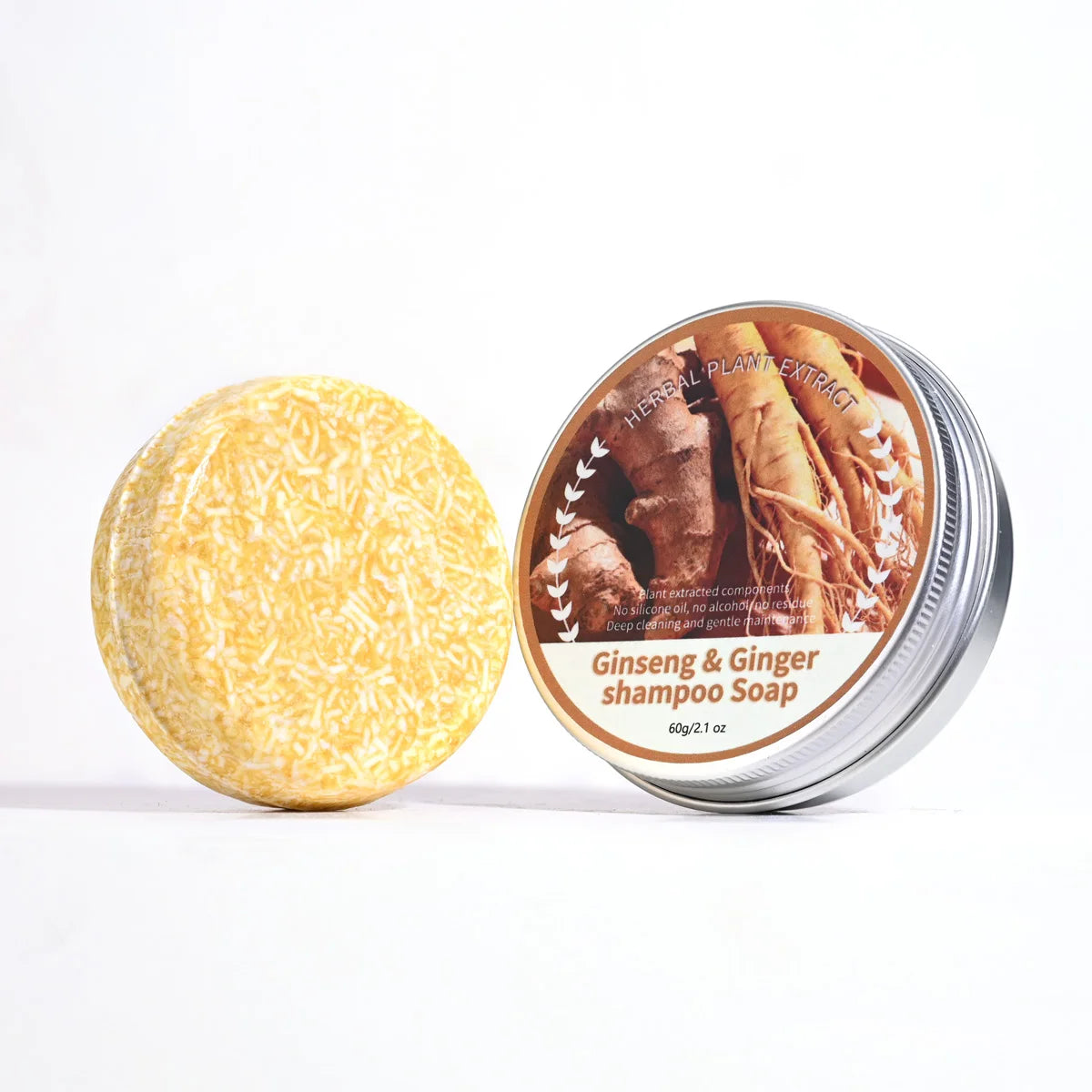 Ginseng Ginger Shampoo Bar – Organic Oil Control Hair Soap Solid Shampoo Bar Zpaxo