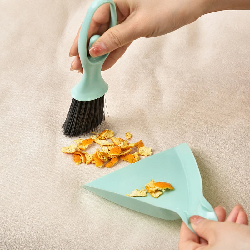 Mini Broom Dustpan Set Desktop Clean Brushes Table Keyboard Drawer Corner Clean Tool Household Cleaning Tools Small Gap Brush Zpaxo