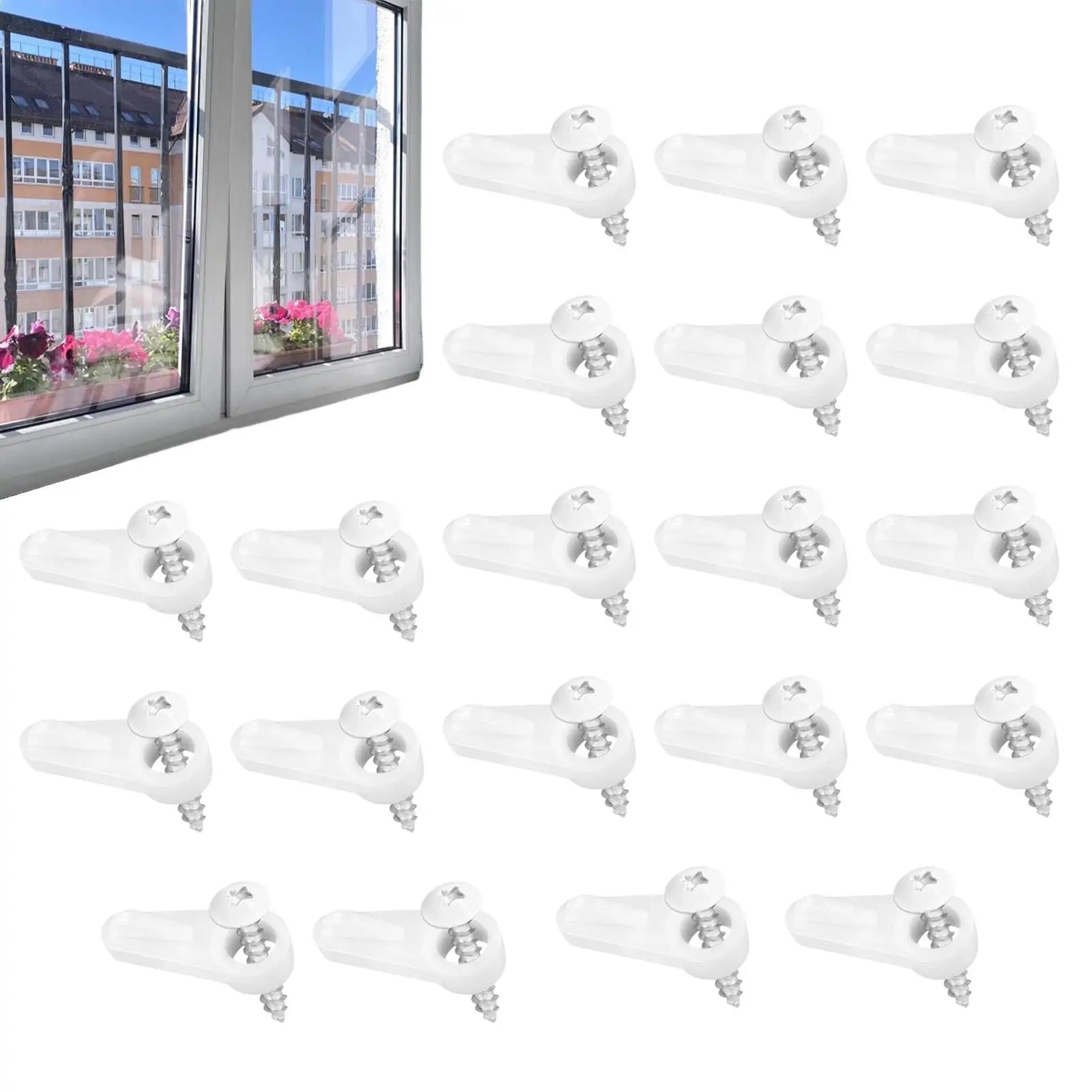 Window Screen Clips Screws Storm Windproof Hold Fastener Hardware